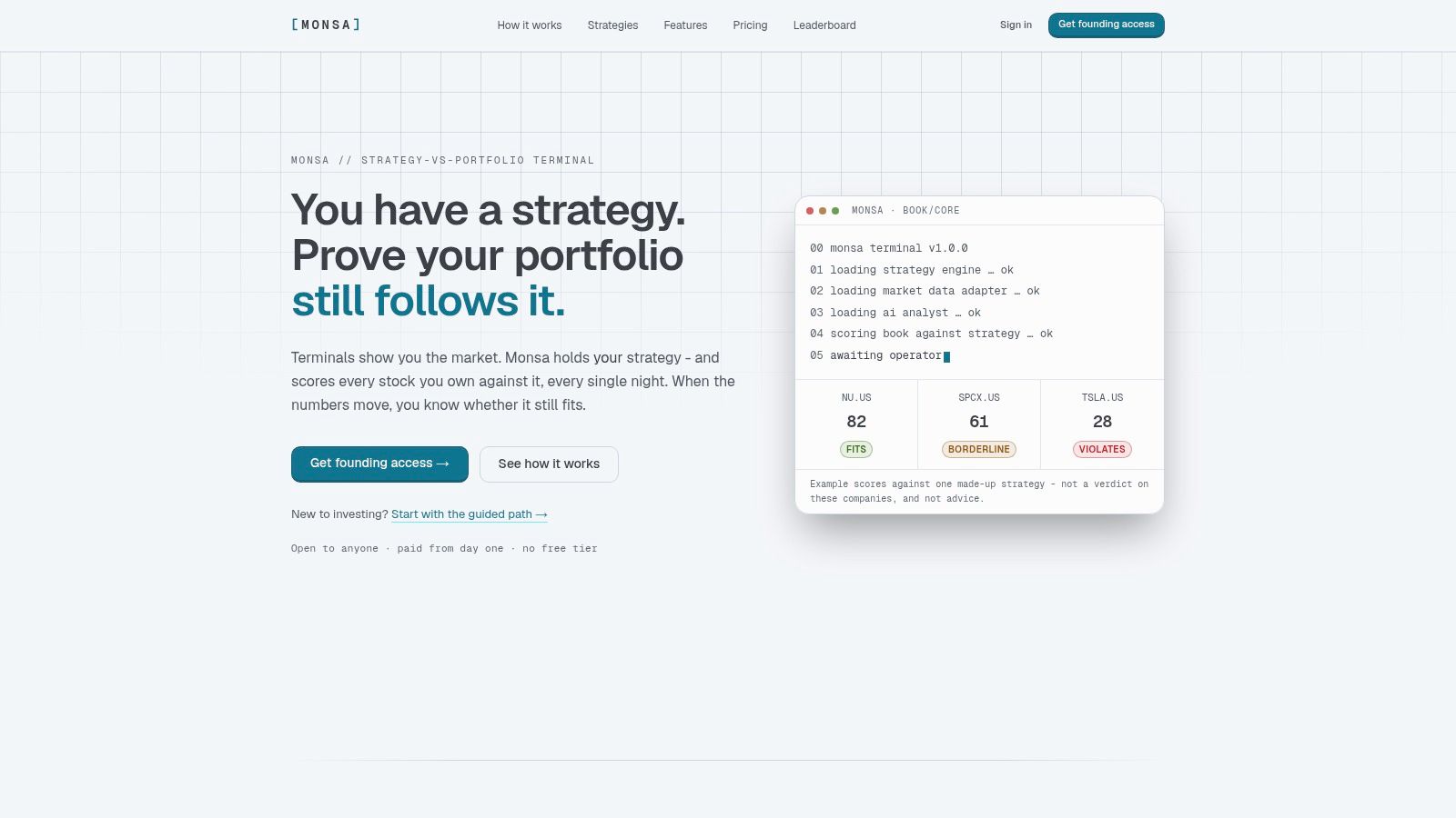 Monsa, from the article "7 Best Stock Analysis Tools for 2026"