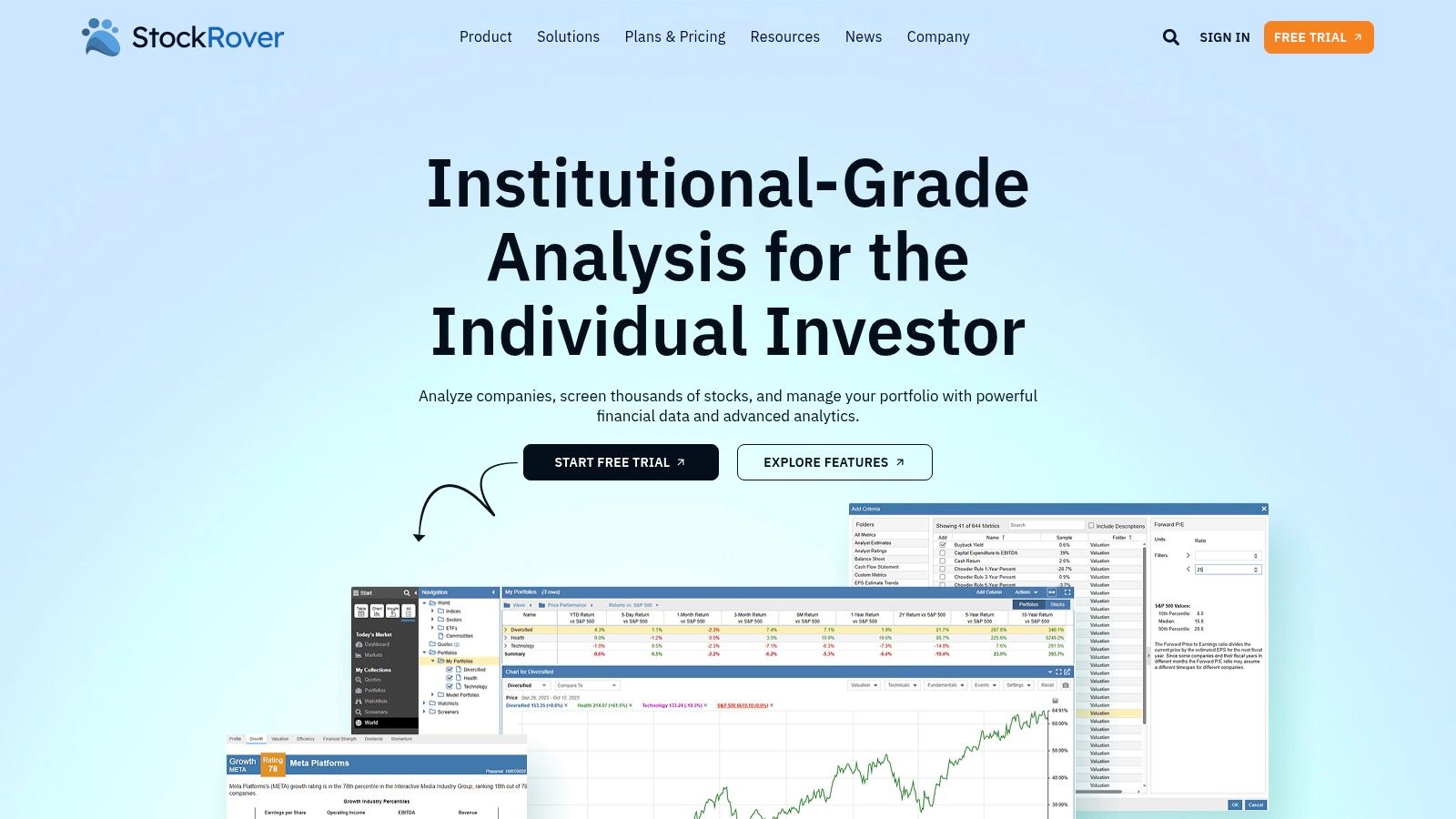 Stock Rover, from the article "Top 10 Portfolio Monitoring Tools for 2026"