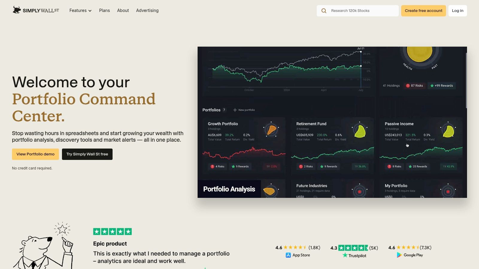 Simply Wall St, from the article "Stock Screener for Fundamental Analysis: 10 Best in 2026"